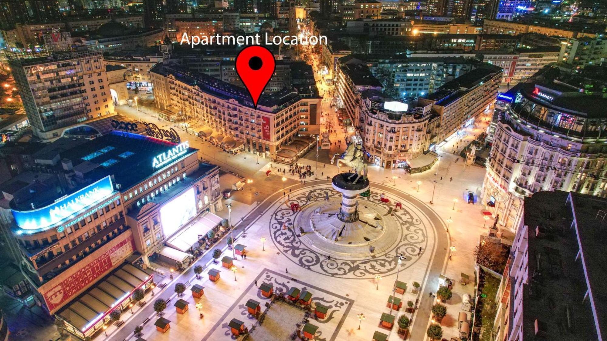 Apartment Skopje Square Exterior foto